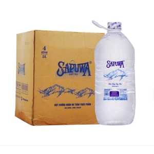 Nước Sapuwa 5L không vòi - Thùng 4 chai