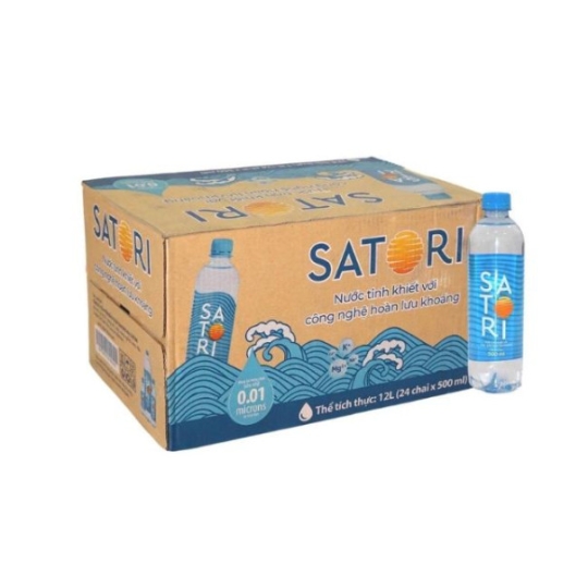 Nước khoáng Satori 500ML - Thùng 24 chai